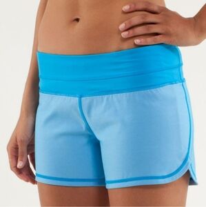 Lululemon Groove Shorts Lined Run Shorts *4” Beach Blanket Blue